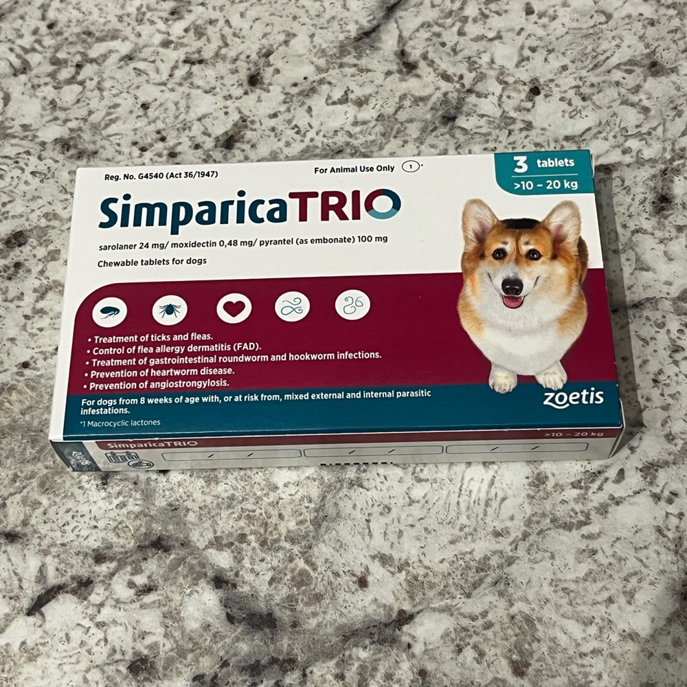 Flea and Tick Control for 22-44 Lbs Medium Dogs